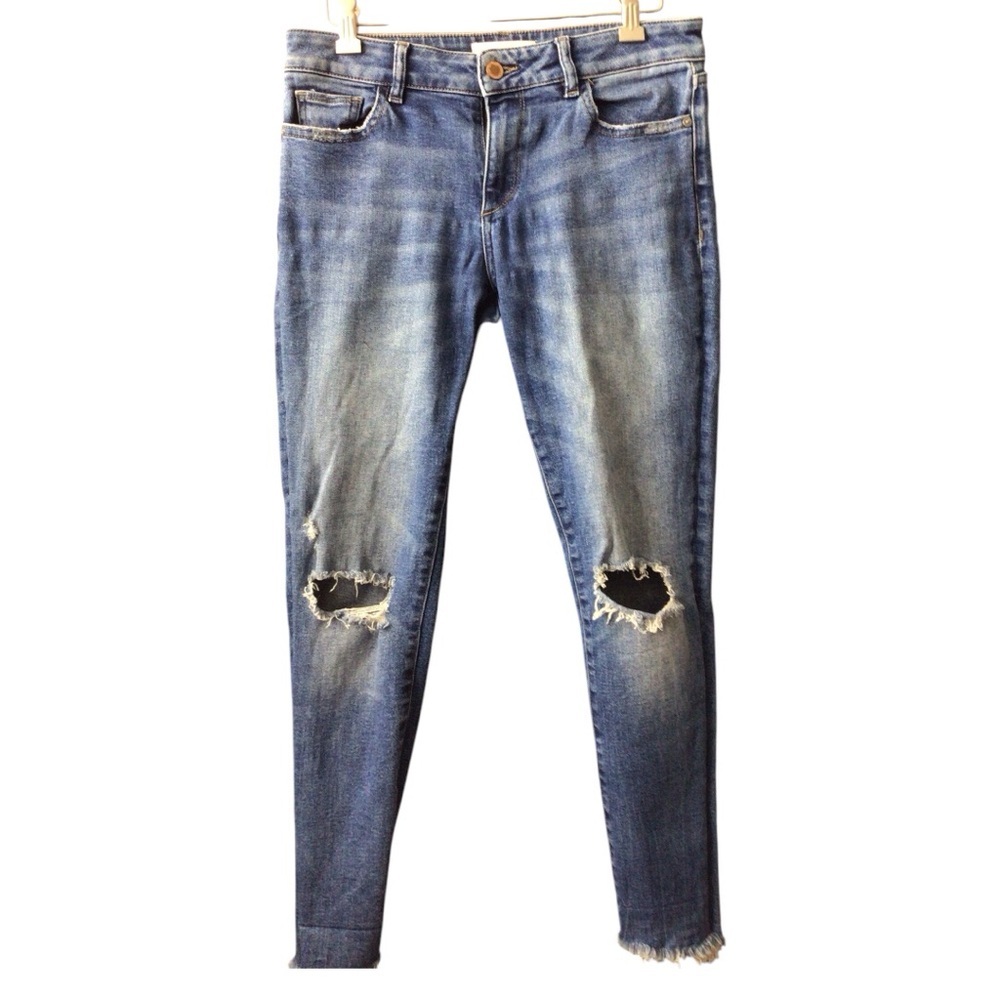 DL1961 Women's‎ Ripped Skinny Jeans - Blue size 26